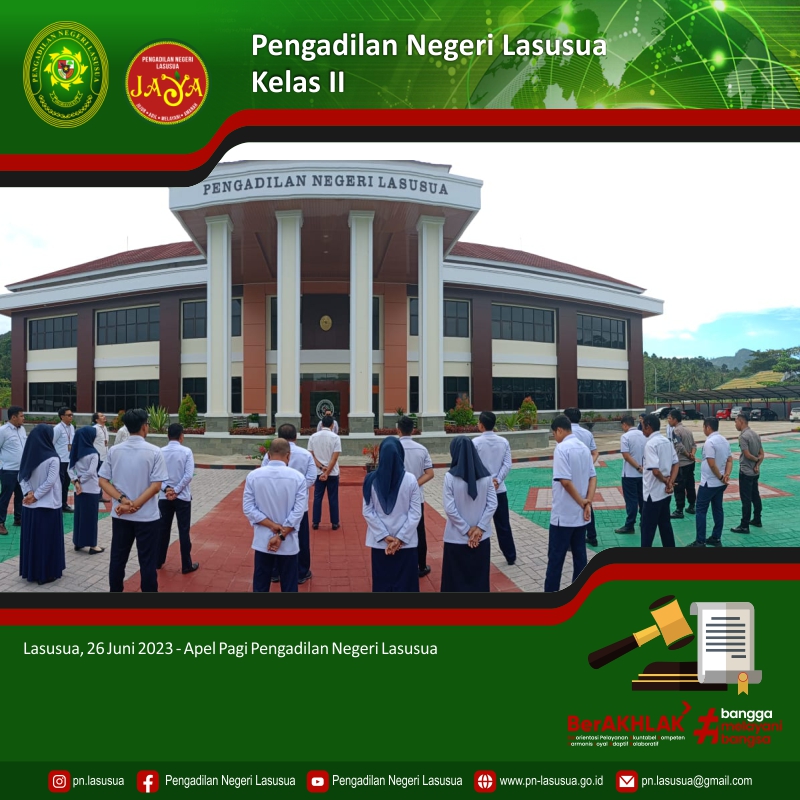 Apel Pagi Pengadilan Negeri Lasusua